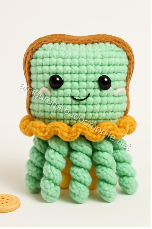 Amigurumi PB&J Jellyfish Free Pattern
