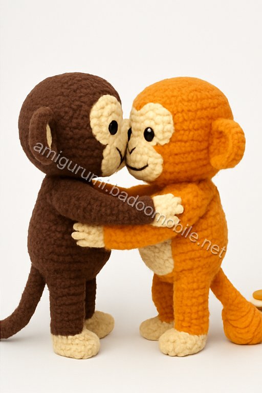 Amigurumi Embracing Monkeys Free Pattern