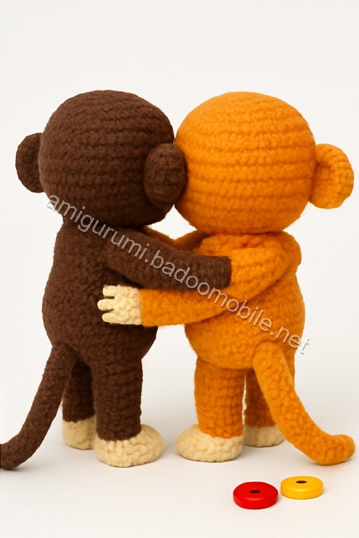 Amigurumi Embracing Monkeys Free Pattern
