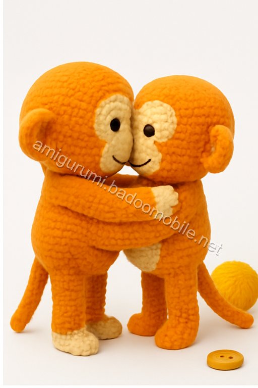Amigurumi Embracing Monkeys Free Pattern