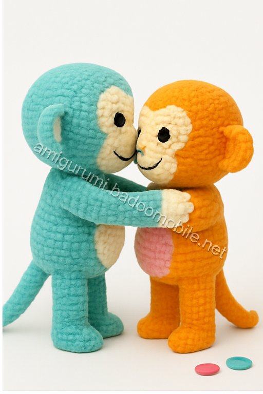 Amigurumi Embracing Monkeys Free Pattern