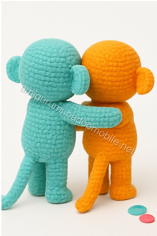 Amigurumi Embracing Monkeys Free Pattern