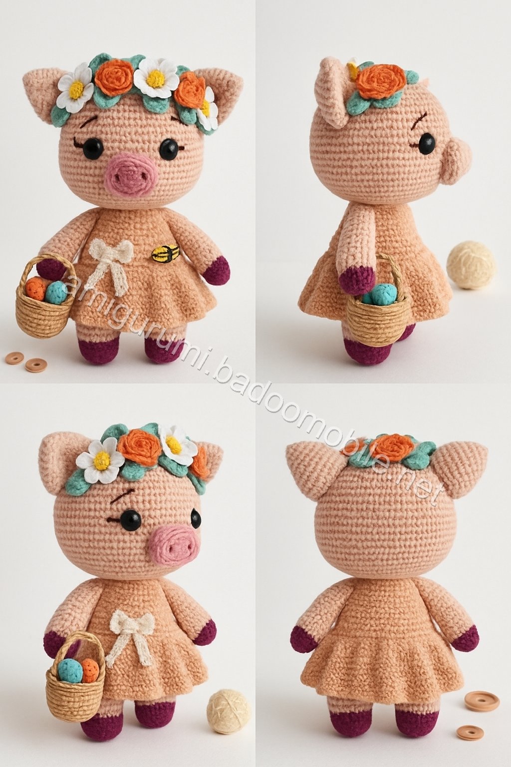 Amigurumi Springtime Piglet Free Pattern