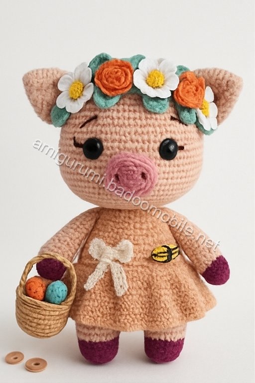 Amigurumi Springtime Piglet Free Pattern