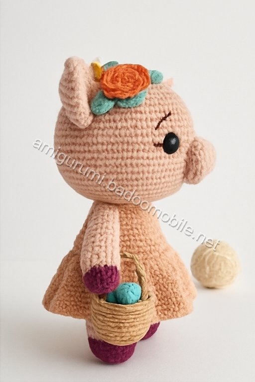 Amigurumi Springtime Piglet Free Pattern