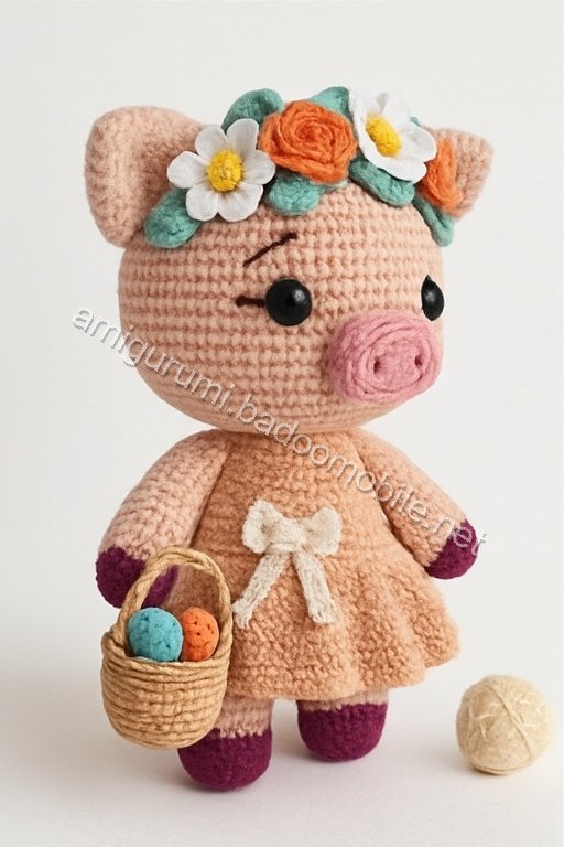 Amigurumi Springtime Piglet Free Pattern