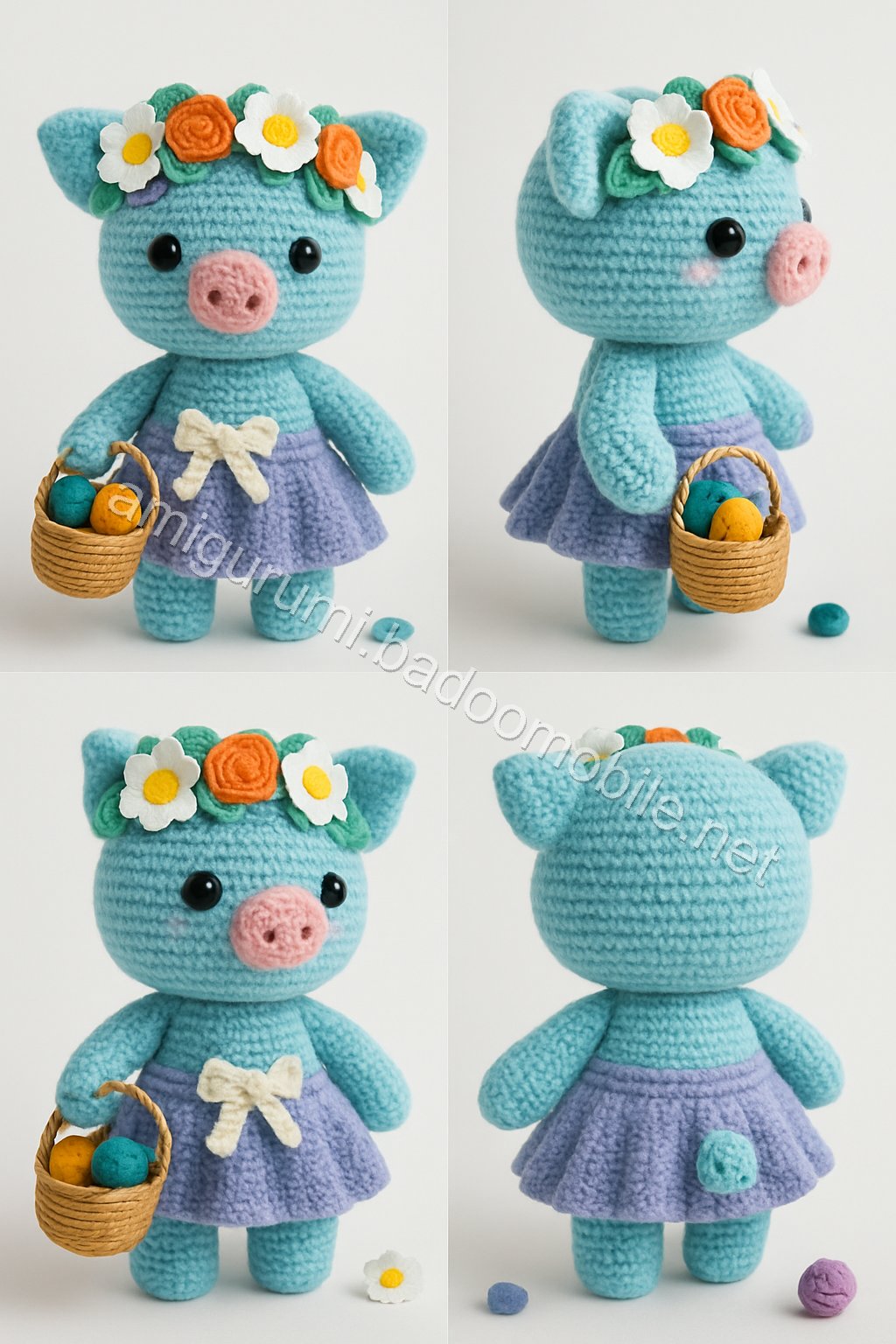 Amigurumi Springtime Piglet Free Pattern