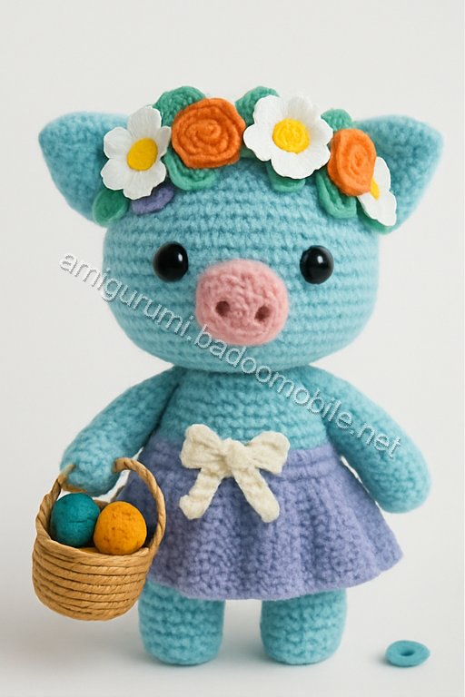 Amigurumi Springtime Piglet Free Pattern
