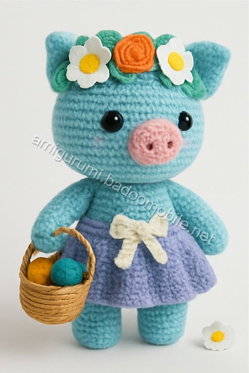 Amigurumi Springtime Piglet Free Pattern