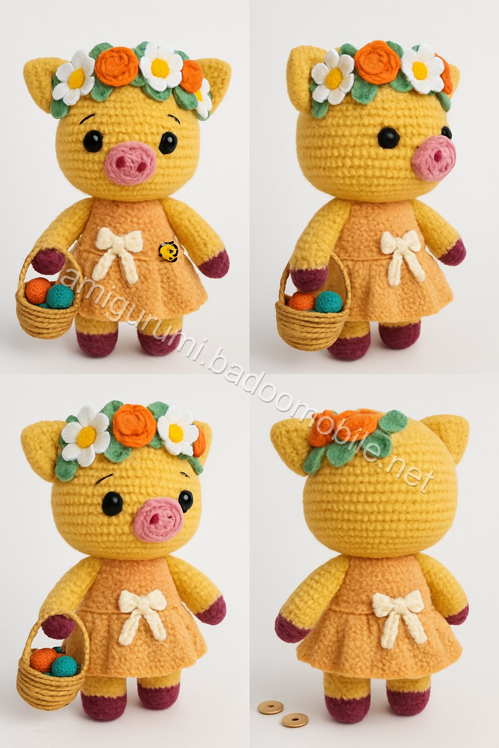 Amigurumi Springtime Piglet Free Pattern
