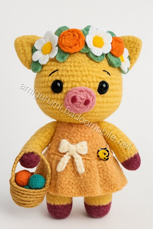Amigurumi Springtime Piglet Free Pattern