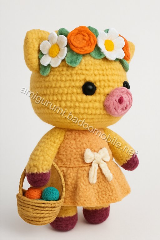 Amigurumi Springtime Piglet Free Pattern