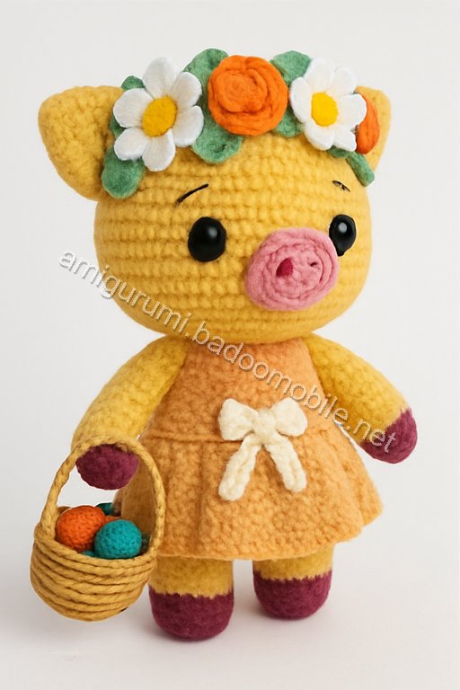 Amigurumi Springtime Piglet Free Pattern