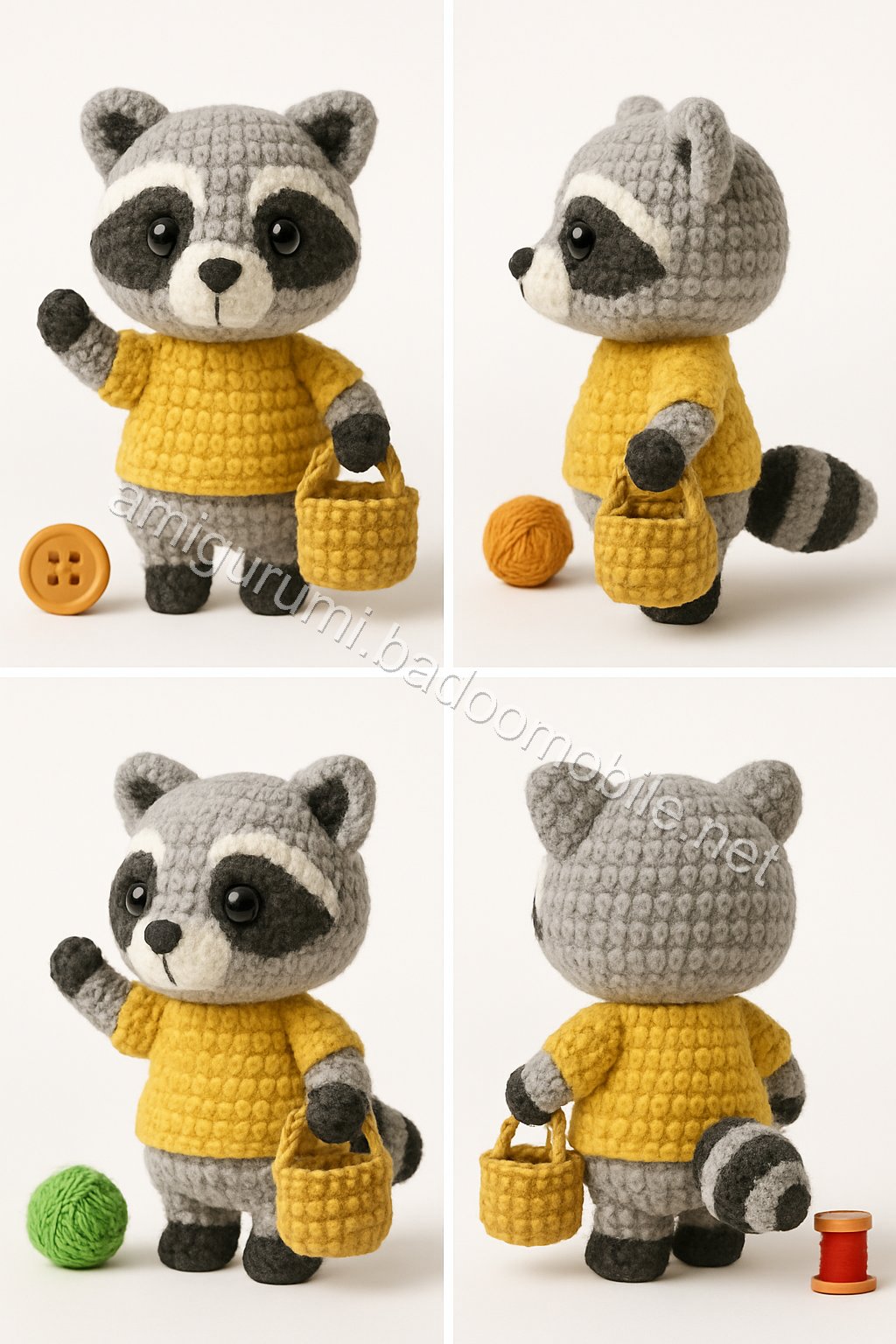 Amigurumi Raccoon Free Pattern