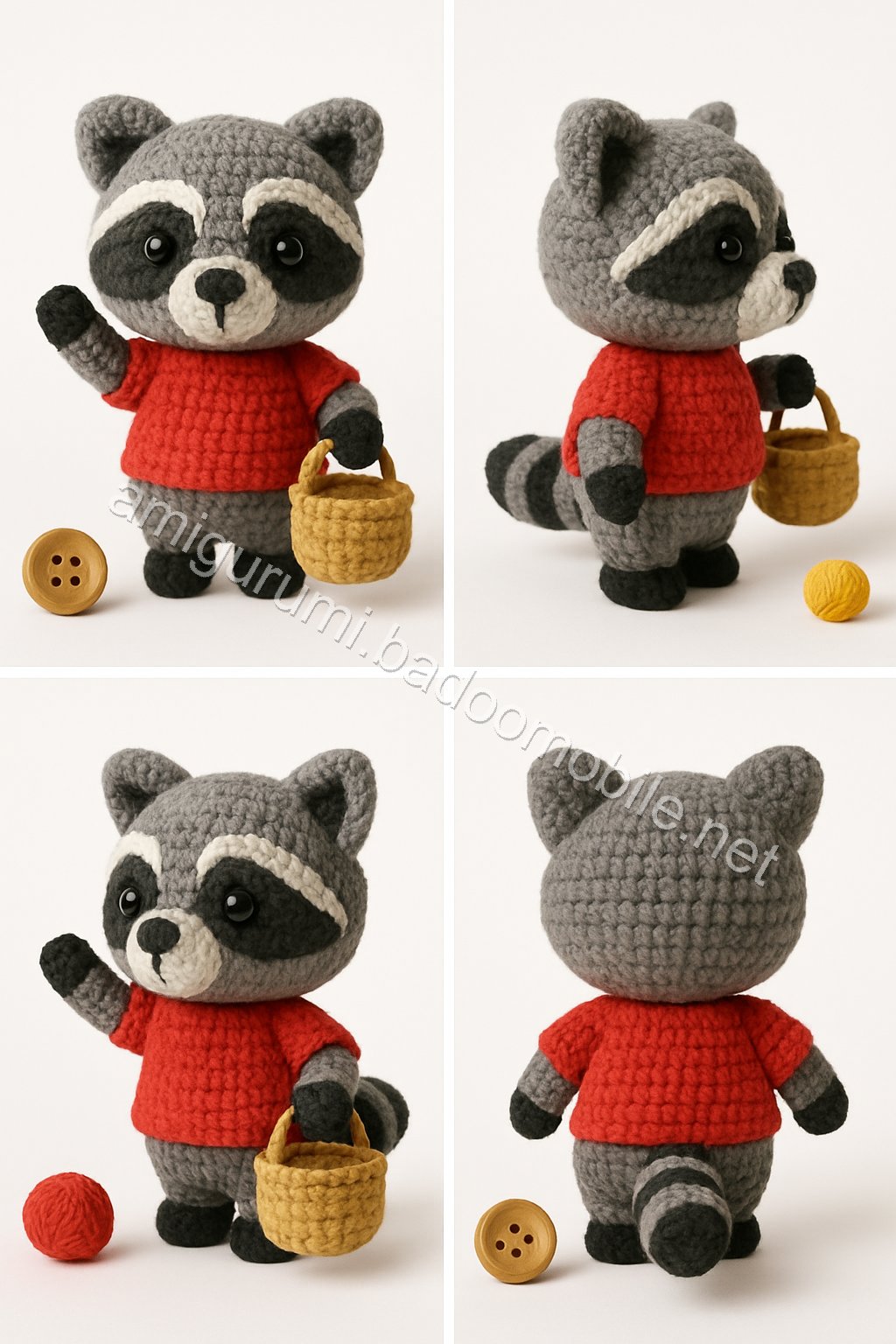 Amigurumi Raccoon Free Pattern