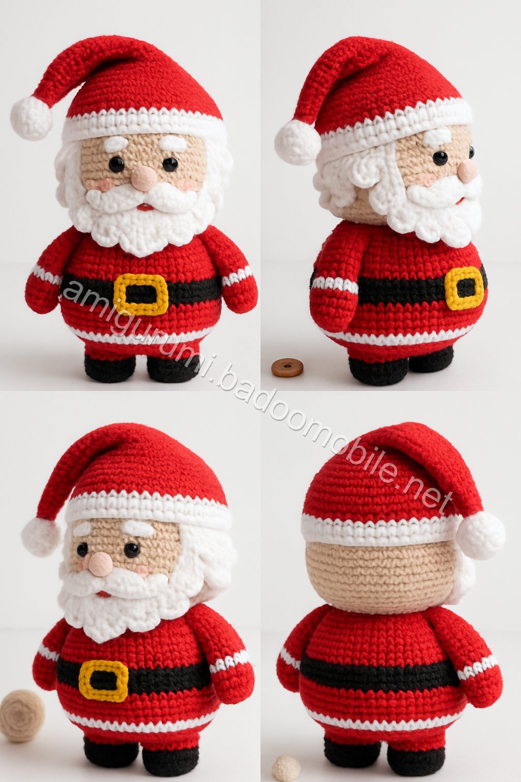 Amigurumi Santa Candy Bowl Free Pattern