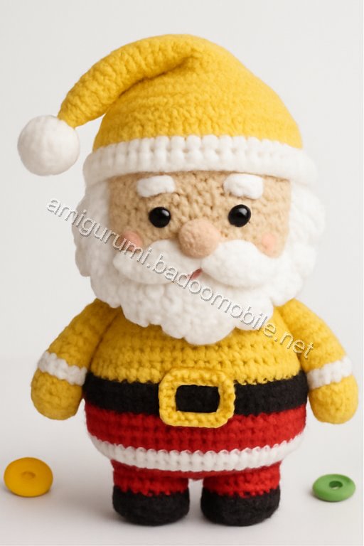 Amigurumi Santa Candy Bowl Free Pattern