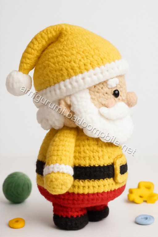 Amigurumi Santa Candy Bowl Free Pattern