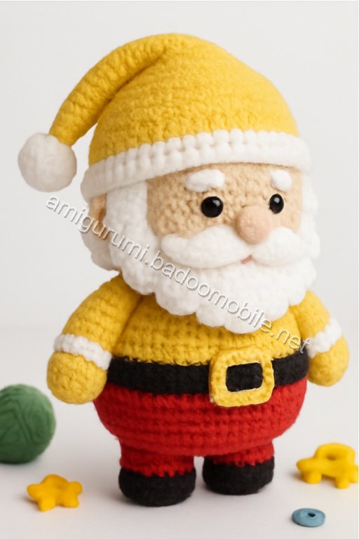 Amigurumi Santa Candy Bowl Free Pattern