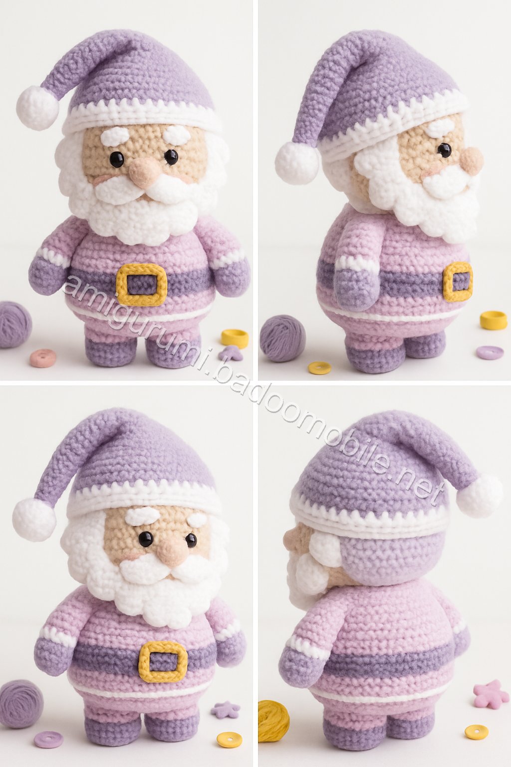 Amigurumi Santa Candy Bowl Free Pattern