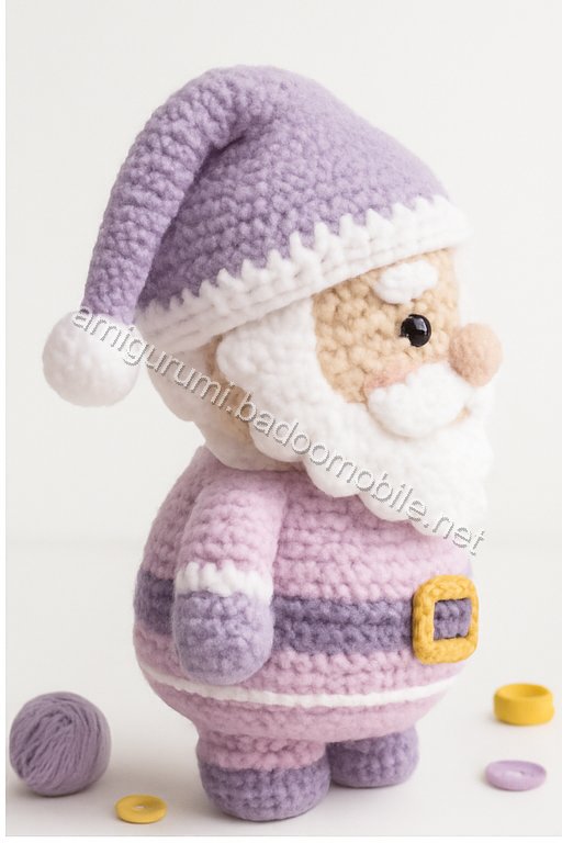 Amigurumi Santa Candy Bowl Free Pattern