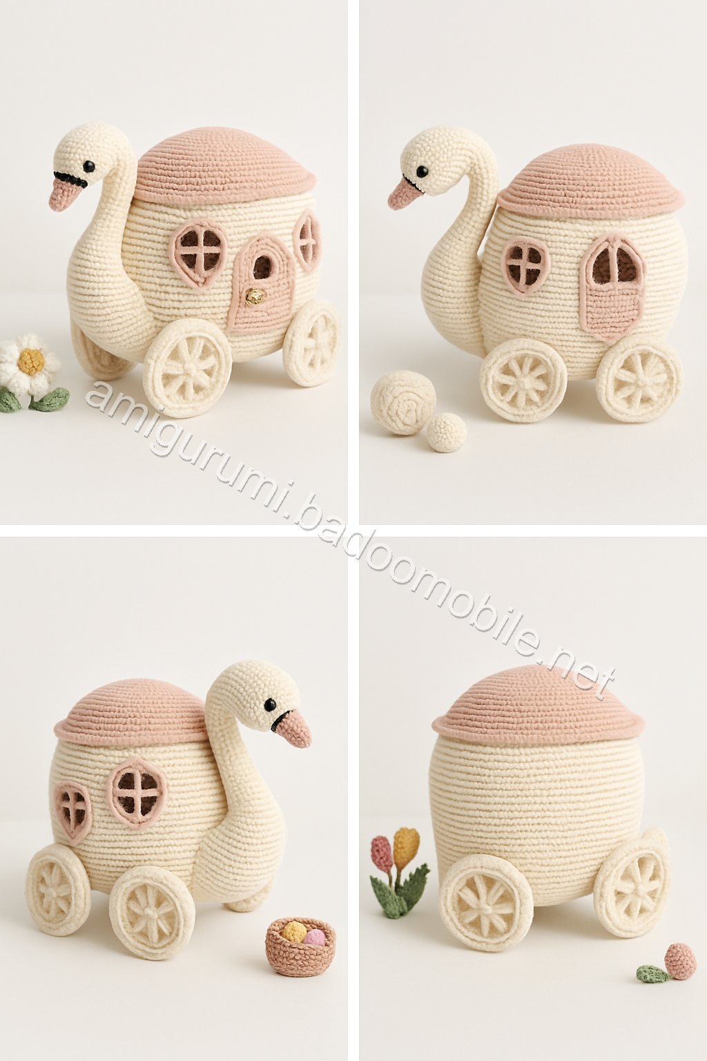 Amigurumi Swan Carriage Free Pattern