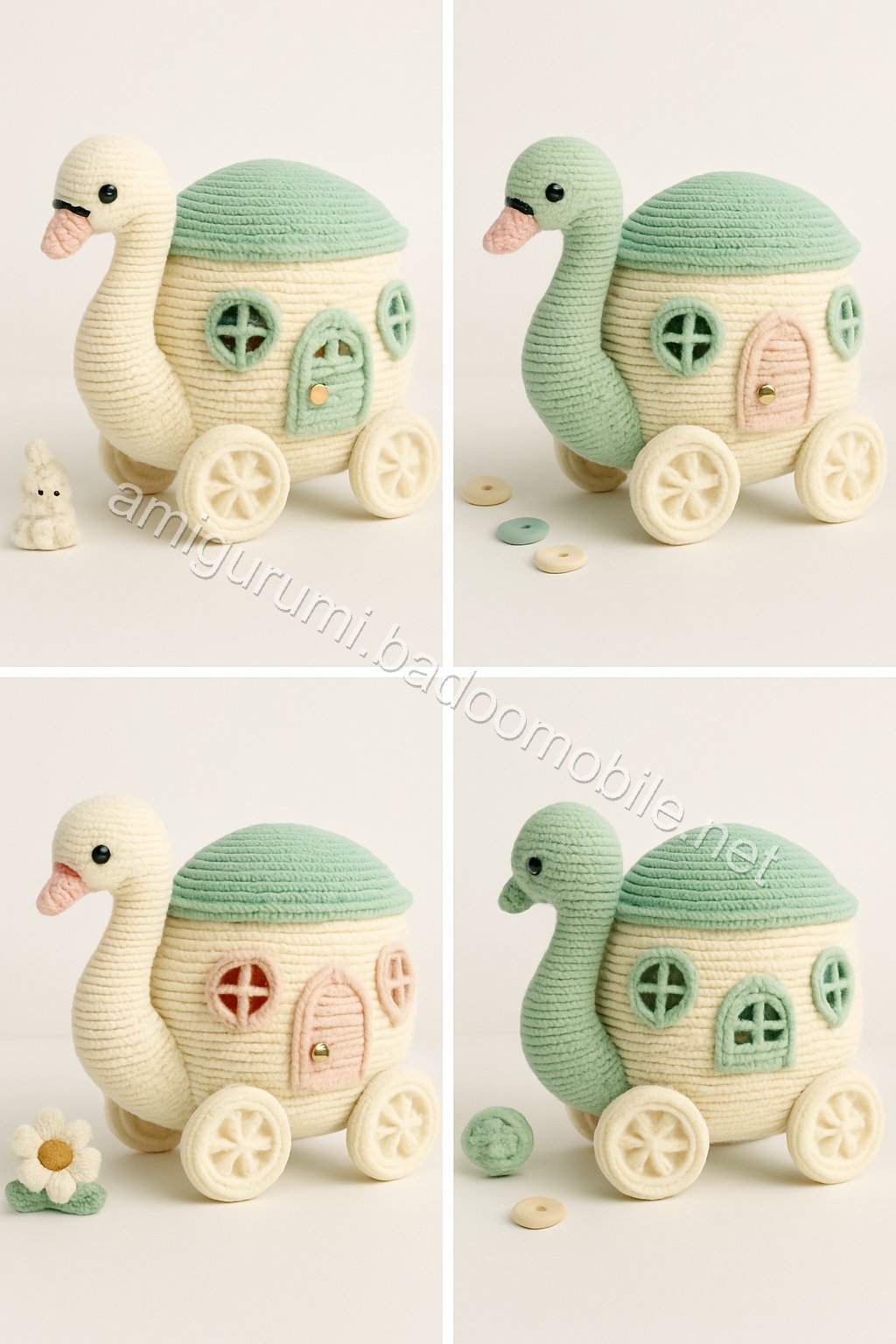 Amigurumi Swan Carriage Free Pattern