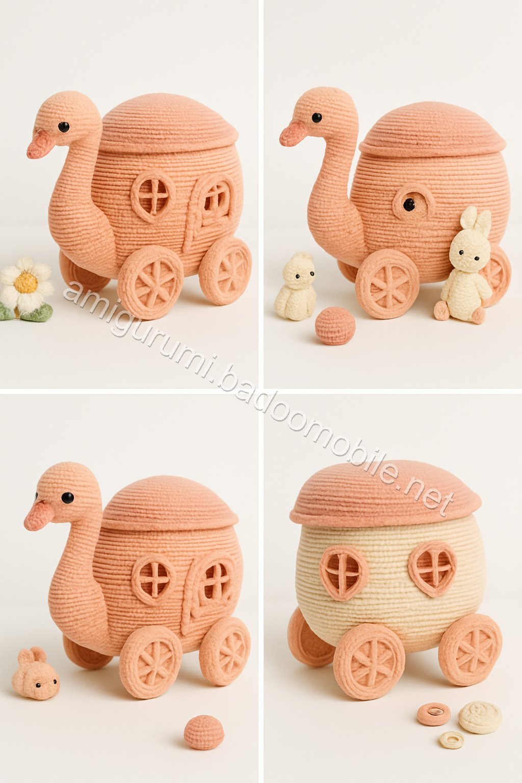 Amigurumi Swan Carriage Free Pattern