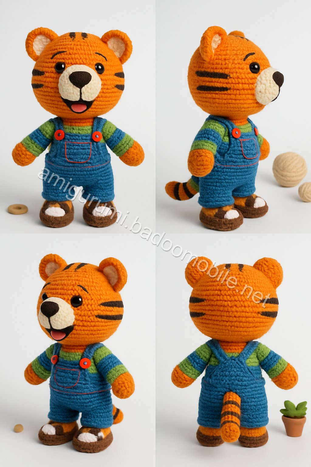Amigurumi Tiger Gardener Free Pattern