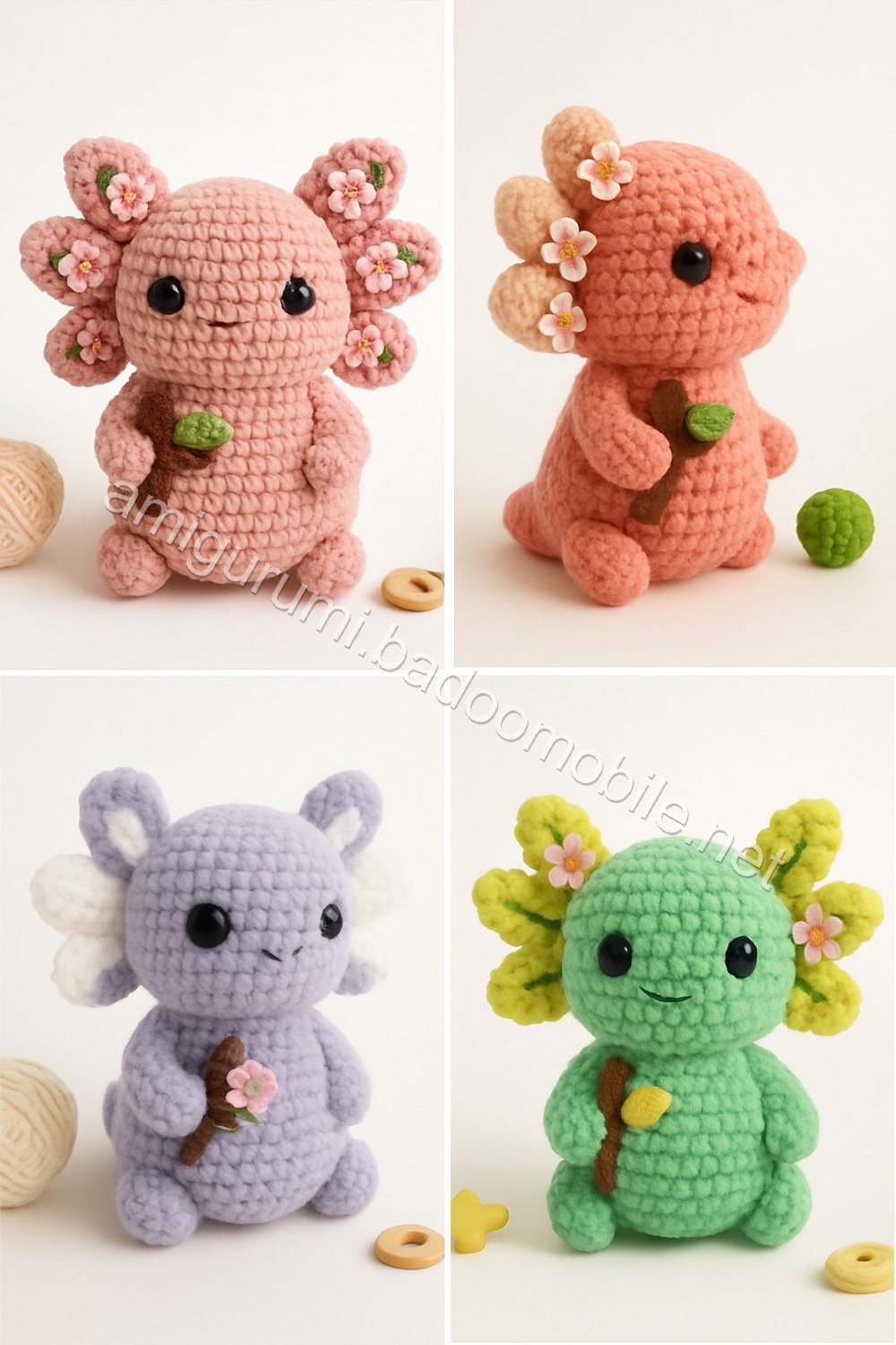 Amigurumi Velvet Axolotl Free Pattern