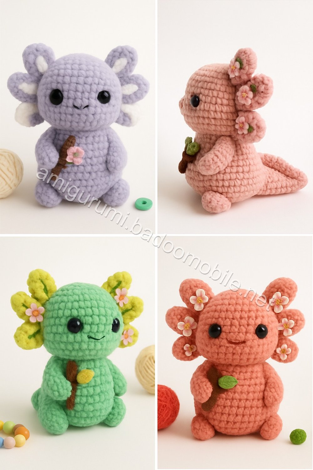 Amigurumi Velvet Axolotl Free Pattern