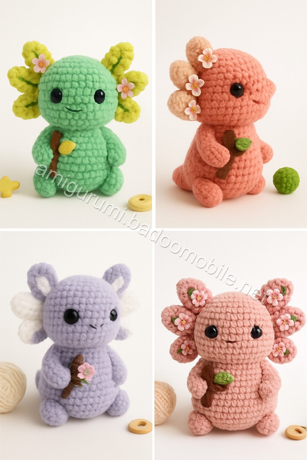 Amigurumi Velvet Axolotl Free Pattern
