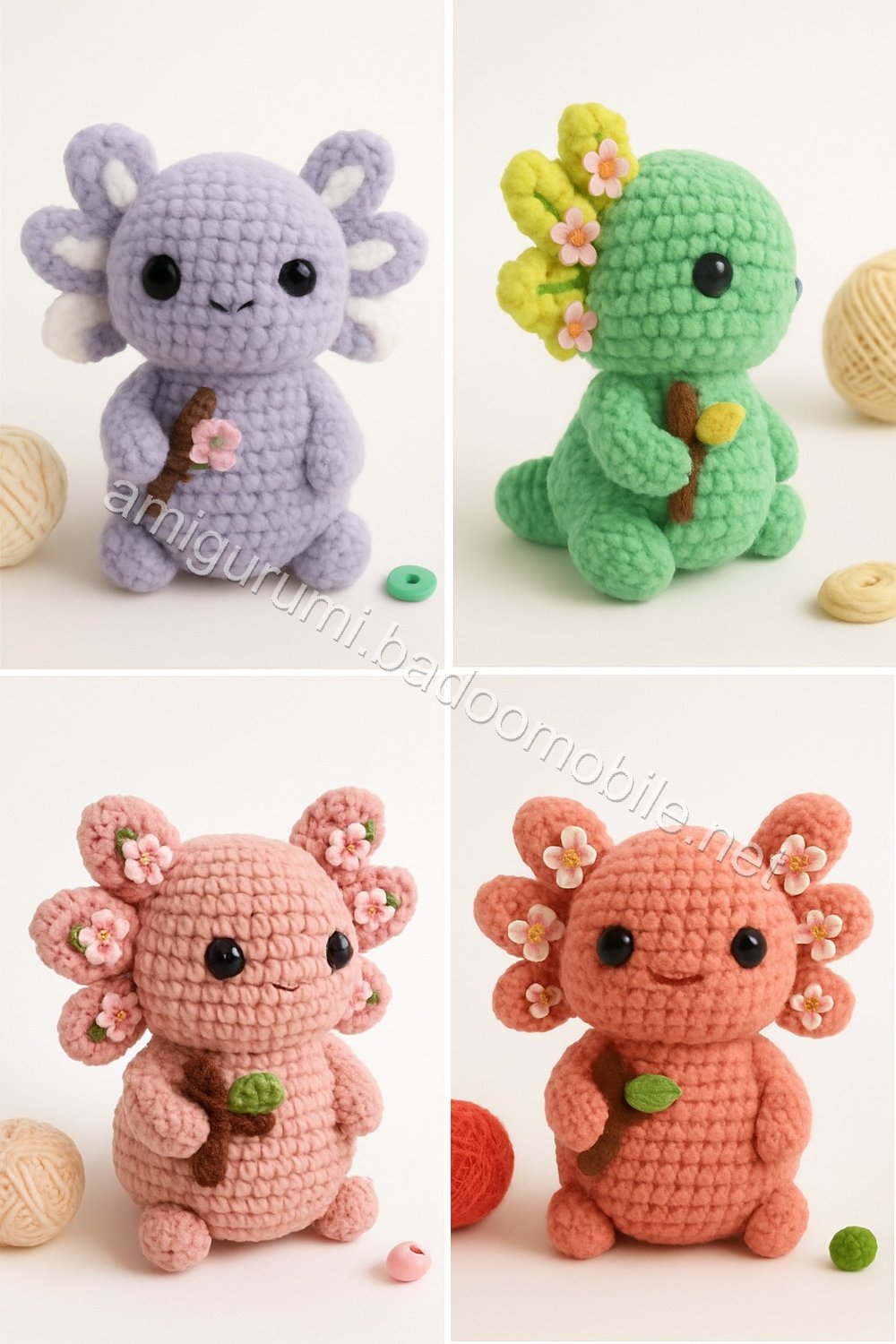 Amigurumi Velvet Axolotl Free Pattern