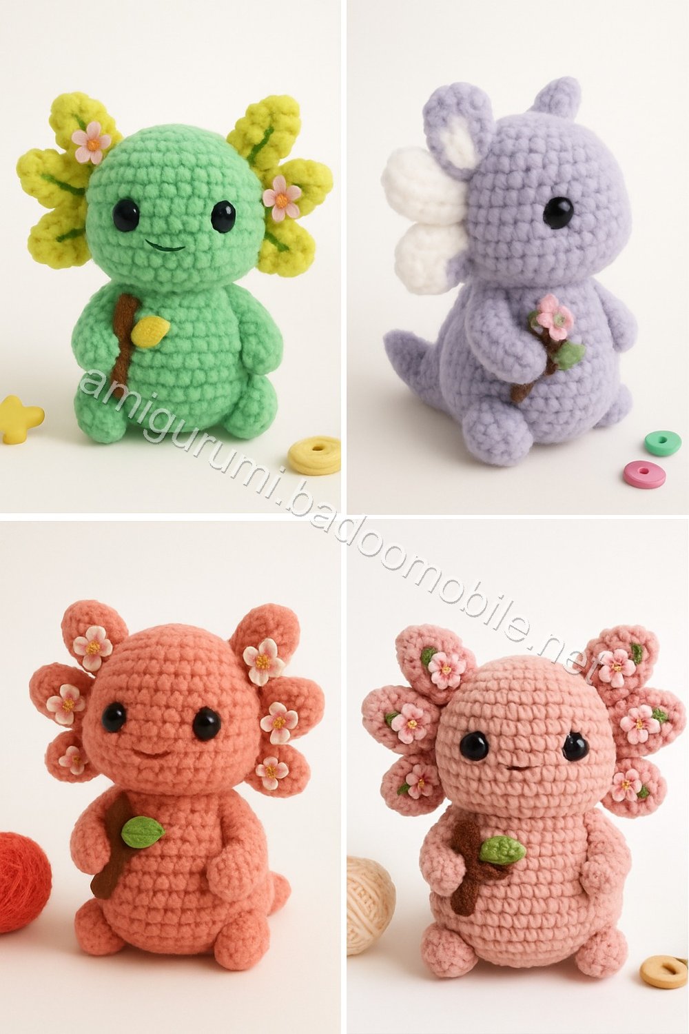 Amigurumi Velvet Axolotl Free Pattern