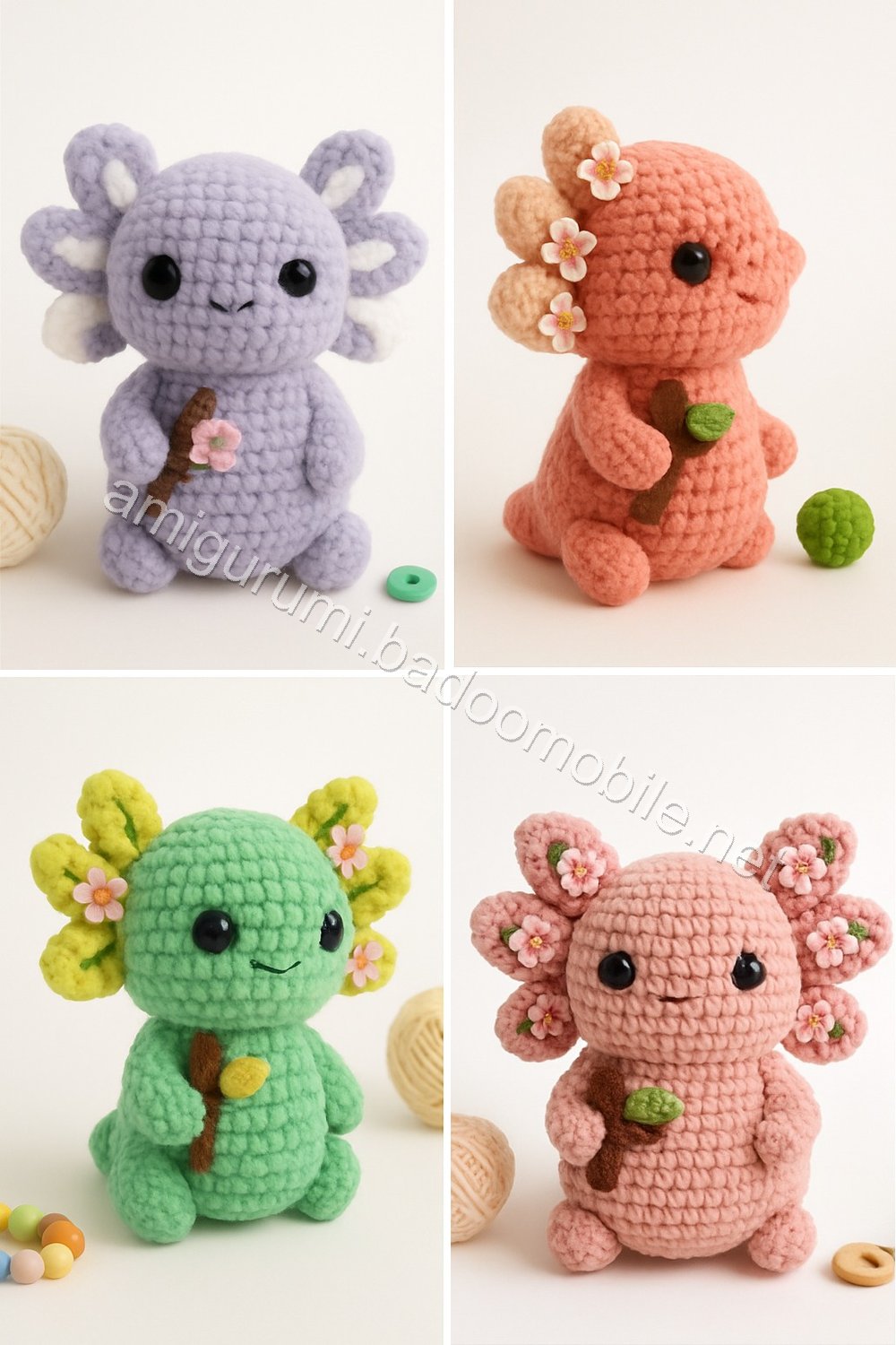 Amigurumi Velvet Axolotl Free Pattern