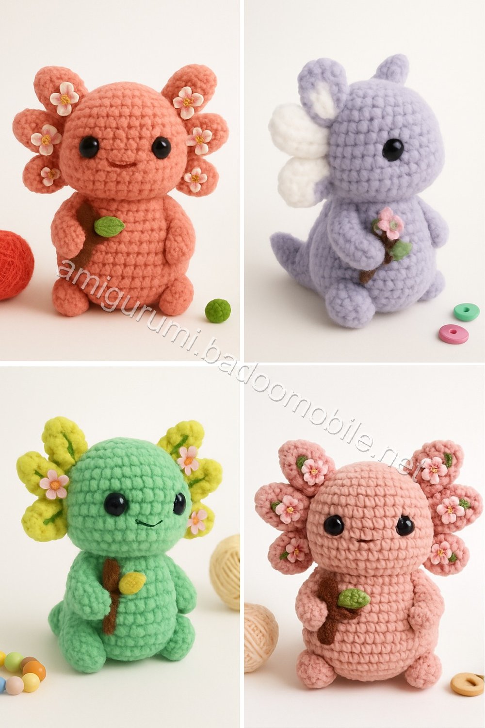 Amigurumi Velvet Axolotl Free Pattern