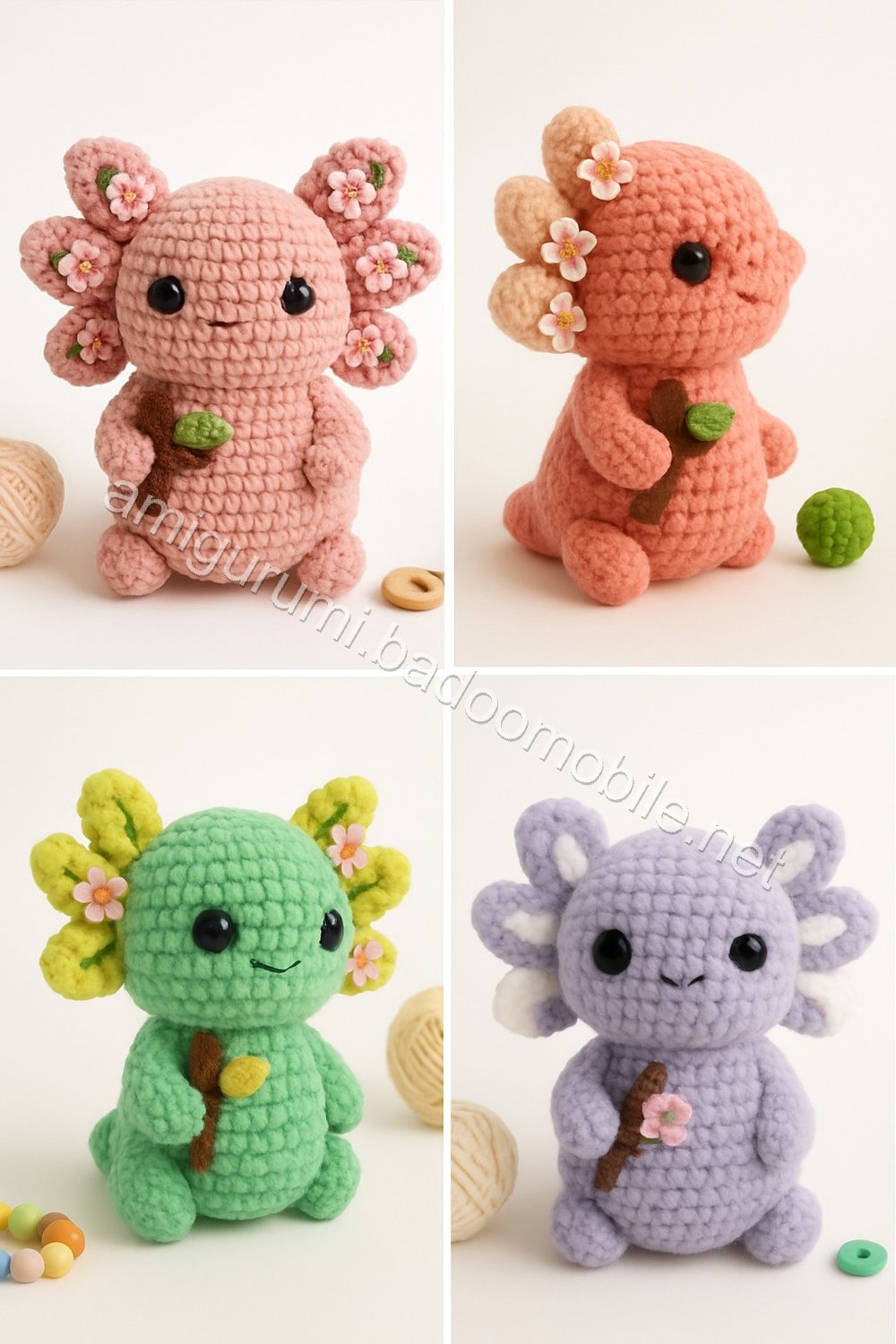 Amigurumi Velvet Axolotl Free Pattern