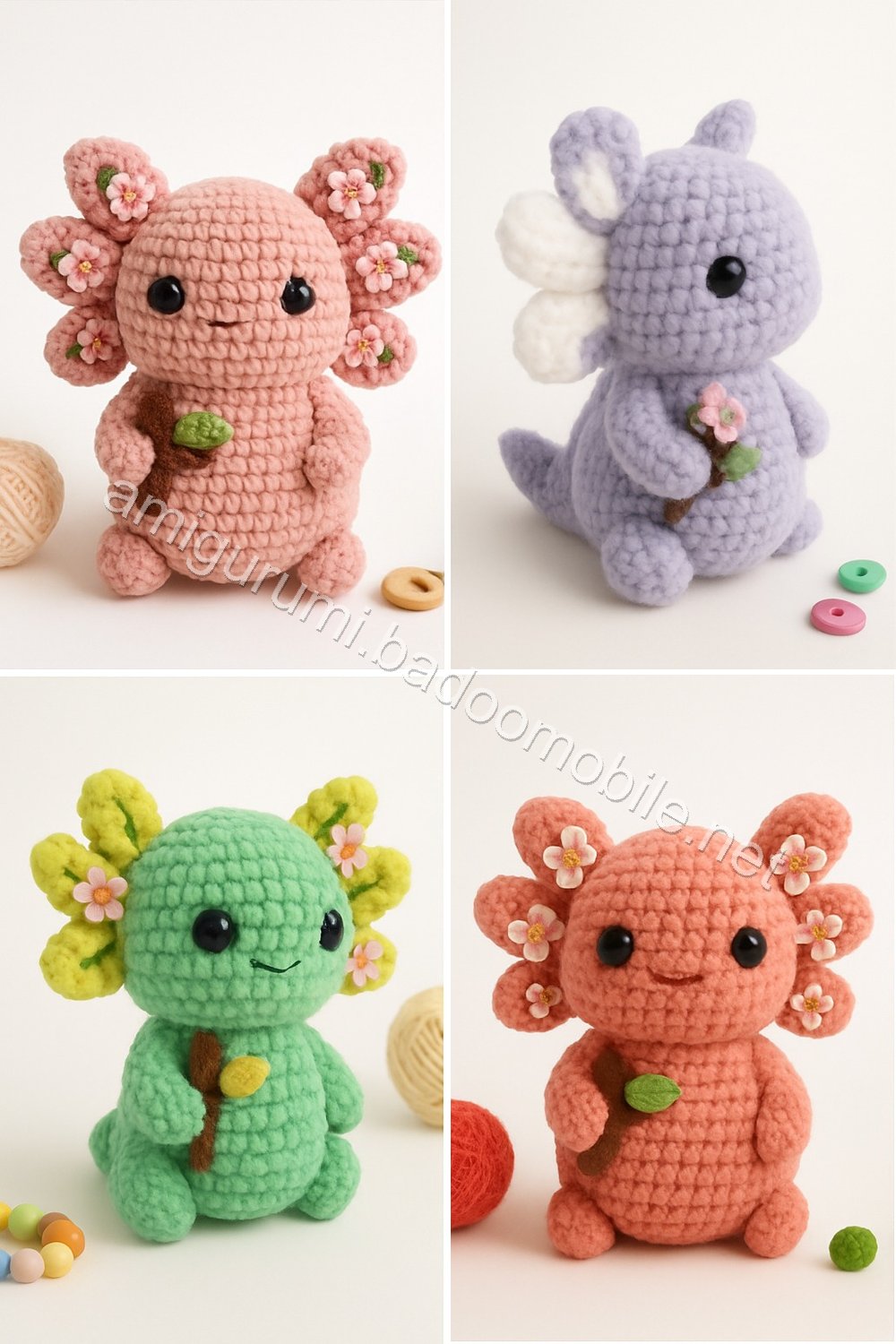 Amigurumi Velvet Axolotl Free Pattern
