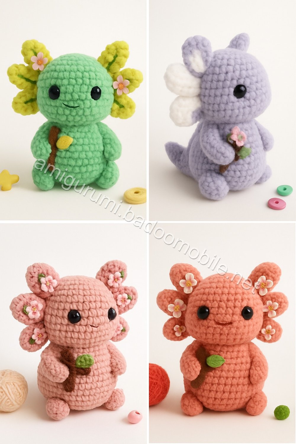 Amigurumi Velvet Axolotl Free Pattern