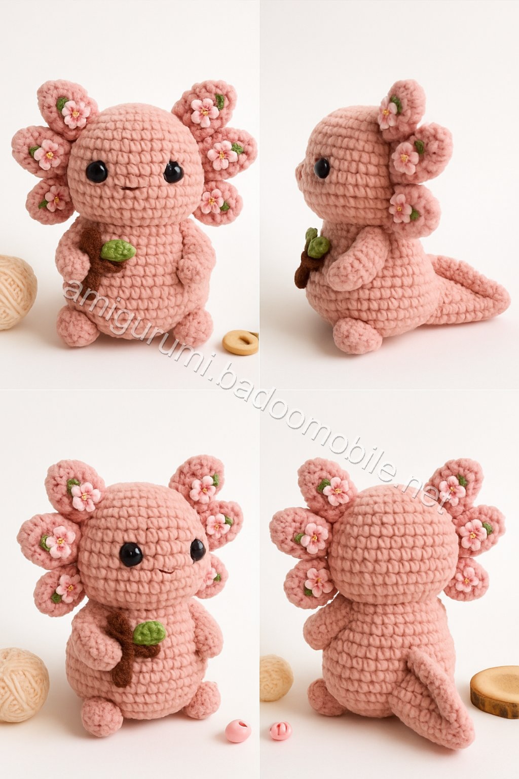Amigurumi Velvet Axolotl Free Pattern