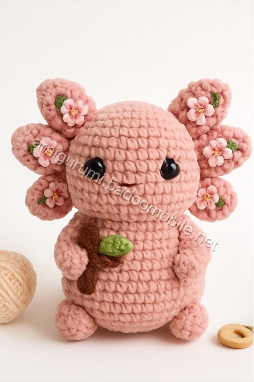 Amigurumi Velvet Axolotl Free Pattern