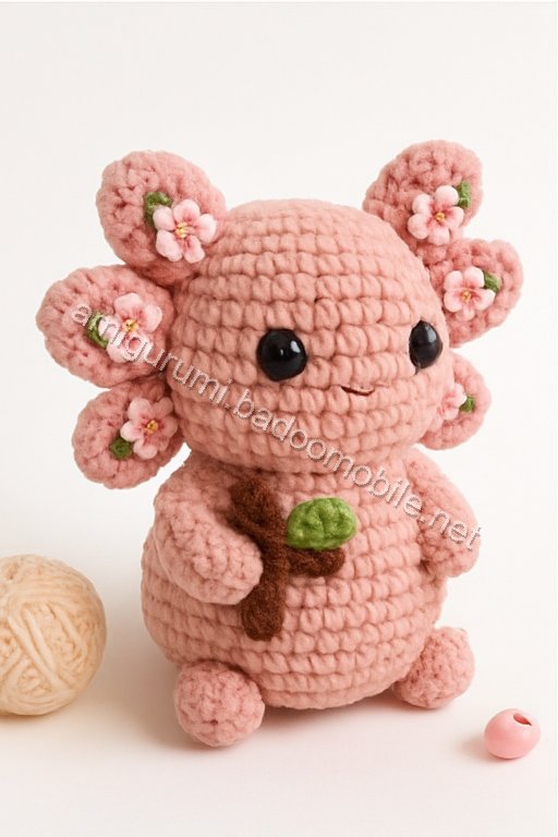 Amigurumi Velvet Axolotl Free Pattern