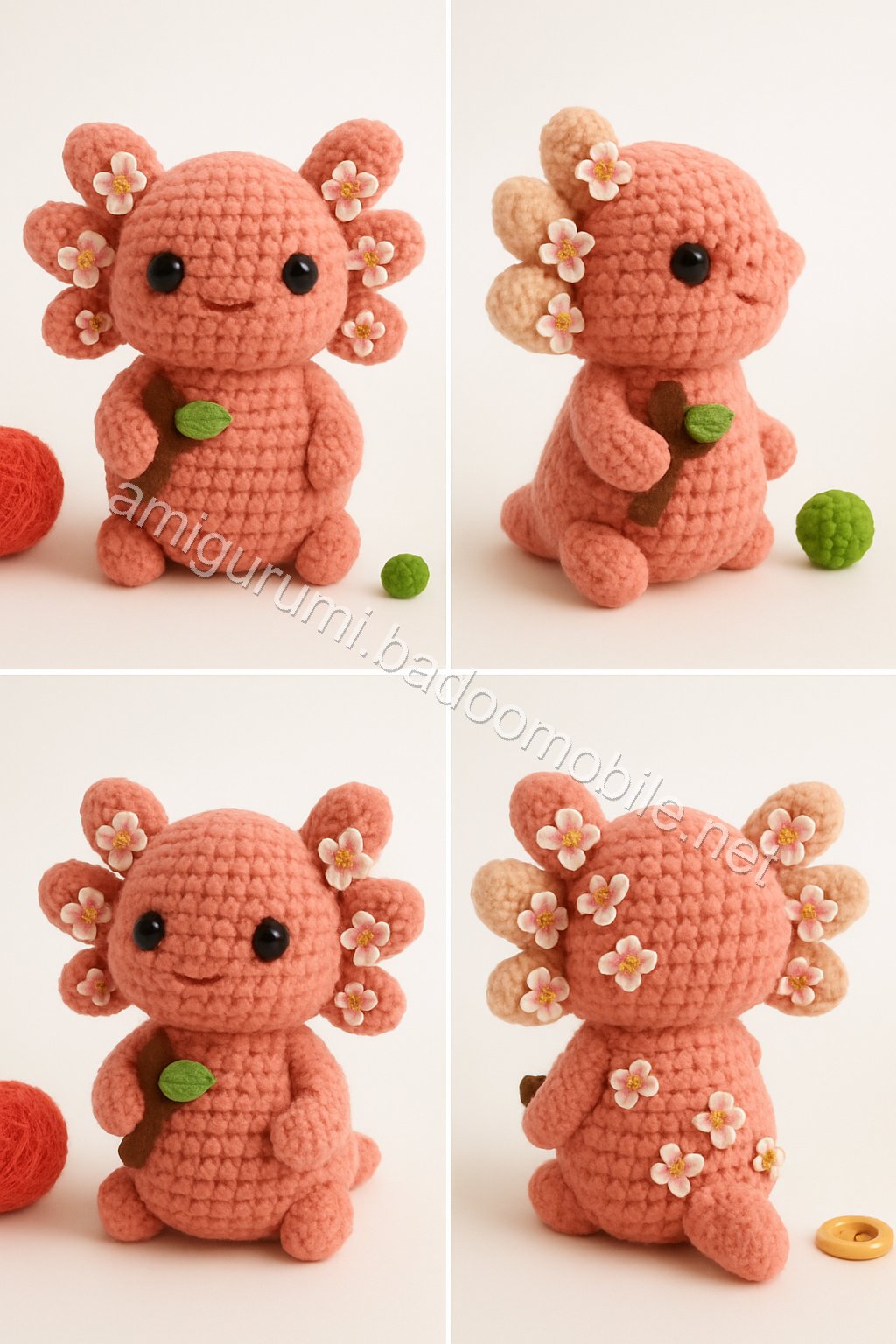 Amigurumi Velvet Axolotl Free Pattern