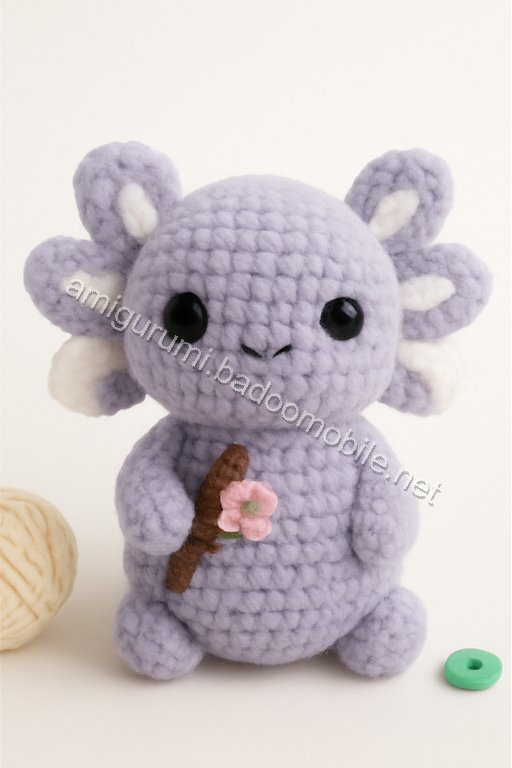 Amigurumi Velvet Axolotl Free Pattern