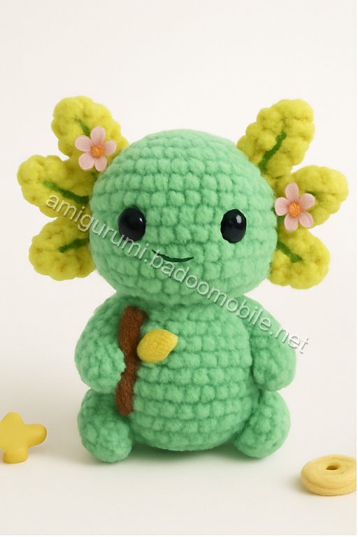 Amigurumi Velvet Axolotl Free Pattern