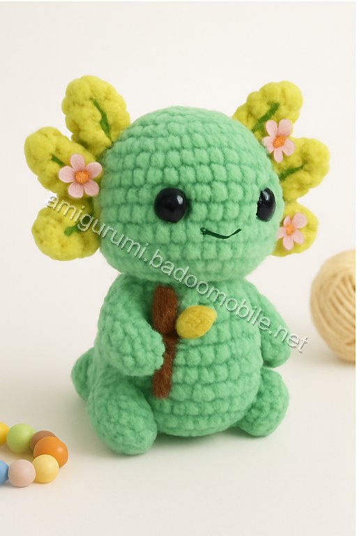Amigurumi Velvet Axolotl Free Pattern