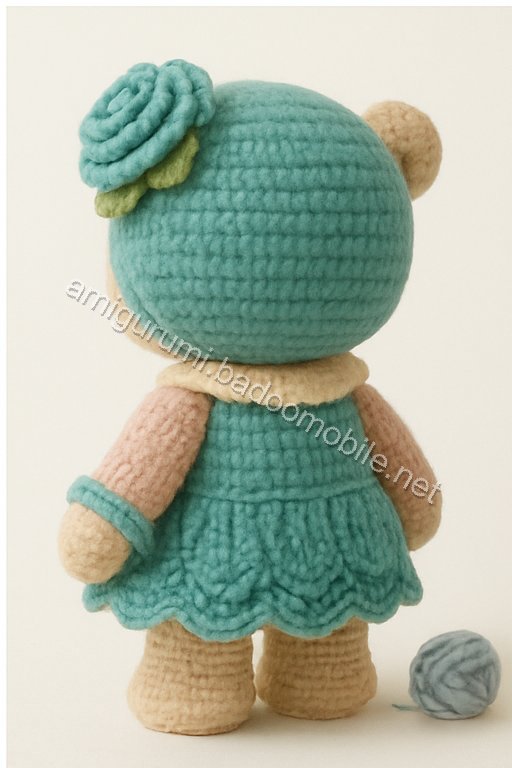 Amigurumi Vintage Rose Bear Free Pattern