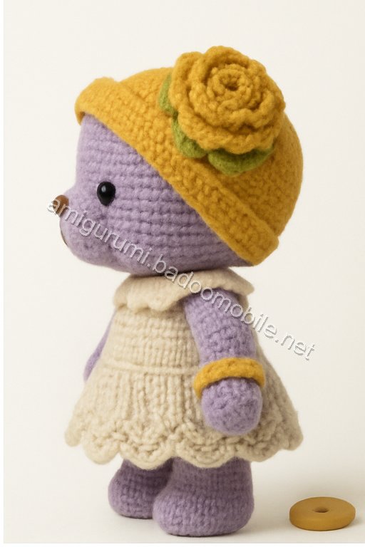 Amigurumi Vintage Rose Bear Free Pattern