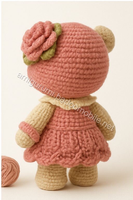 Amigurumi Vintage Rose Bear Free Pattern