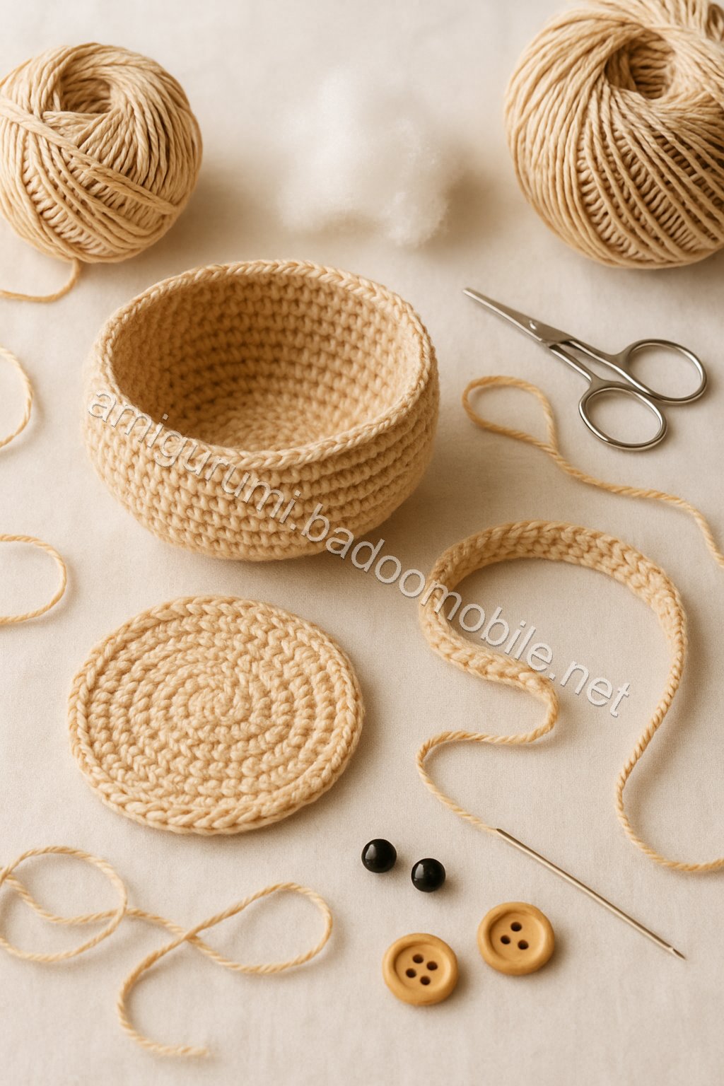 Amigurumi Bowl Free Pattern crochet parts